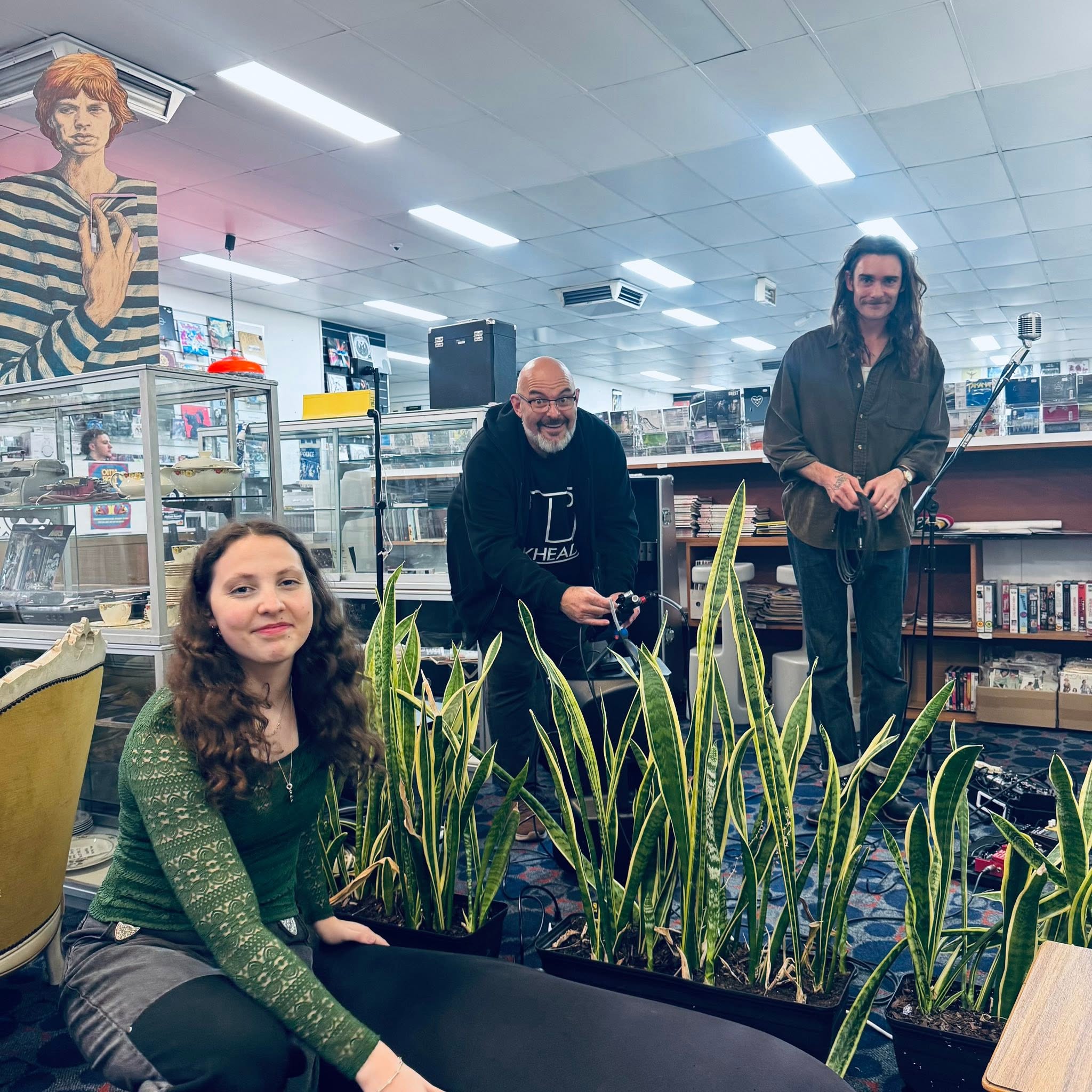 A session on the shop floor at Midland Records